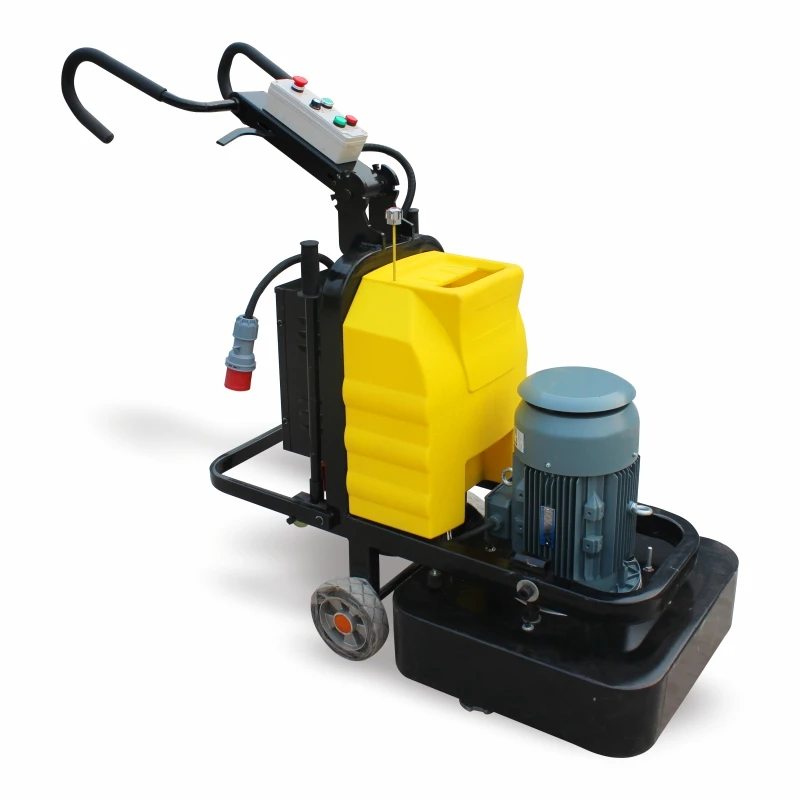 Planetary concrete floor grinder, dual-disc