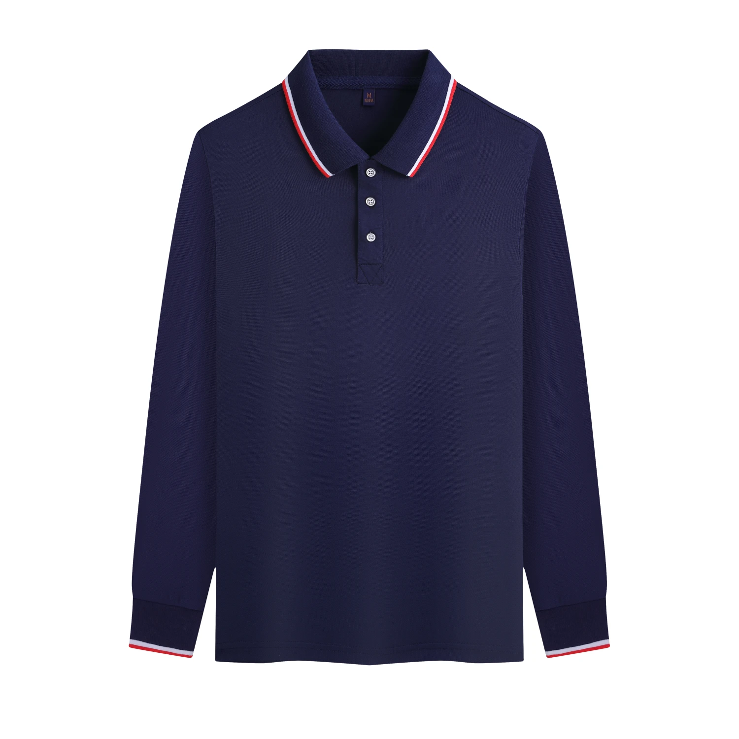 New Product Unisex School Uniform Staff Uniform Polo Shirt with Long Sleeves Custom Polo Shirt
