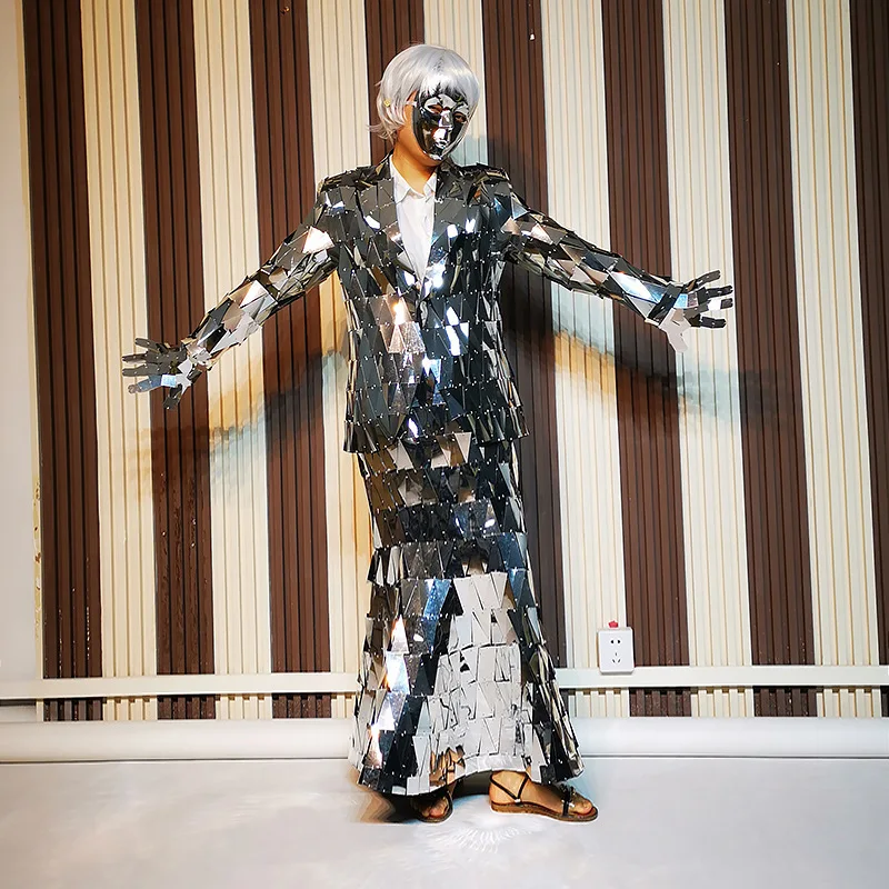 Hot Sales Golden Mirror Suit Nightclub Party Robot Dance DJ Singer Performance Ballroom Dress for Events Parties Party Favors| Alibaba.com Hot Sales Golden Mirror Suit Nightclub Party Robot Dance DJ Singer Performance Ballroom Dress for Events Parties Party Favors| Alibaba.com