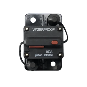 150A Premium High-Current Circuit Breaker with Fuse Manual Reset Switch Waterproof IP67 for Boat Marine RV Yacht Car 12-48VDC