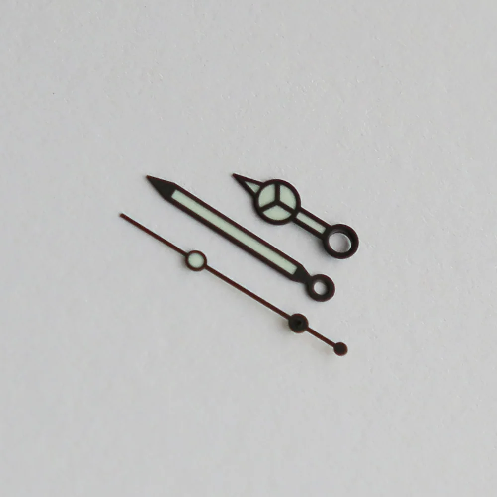 Aiguilles De Montre Vertes Lumineuses – Pour Mouvements NH35/NH36/4R/7S, Diamètre 12,5 Mm, Neuf