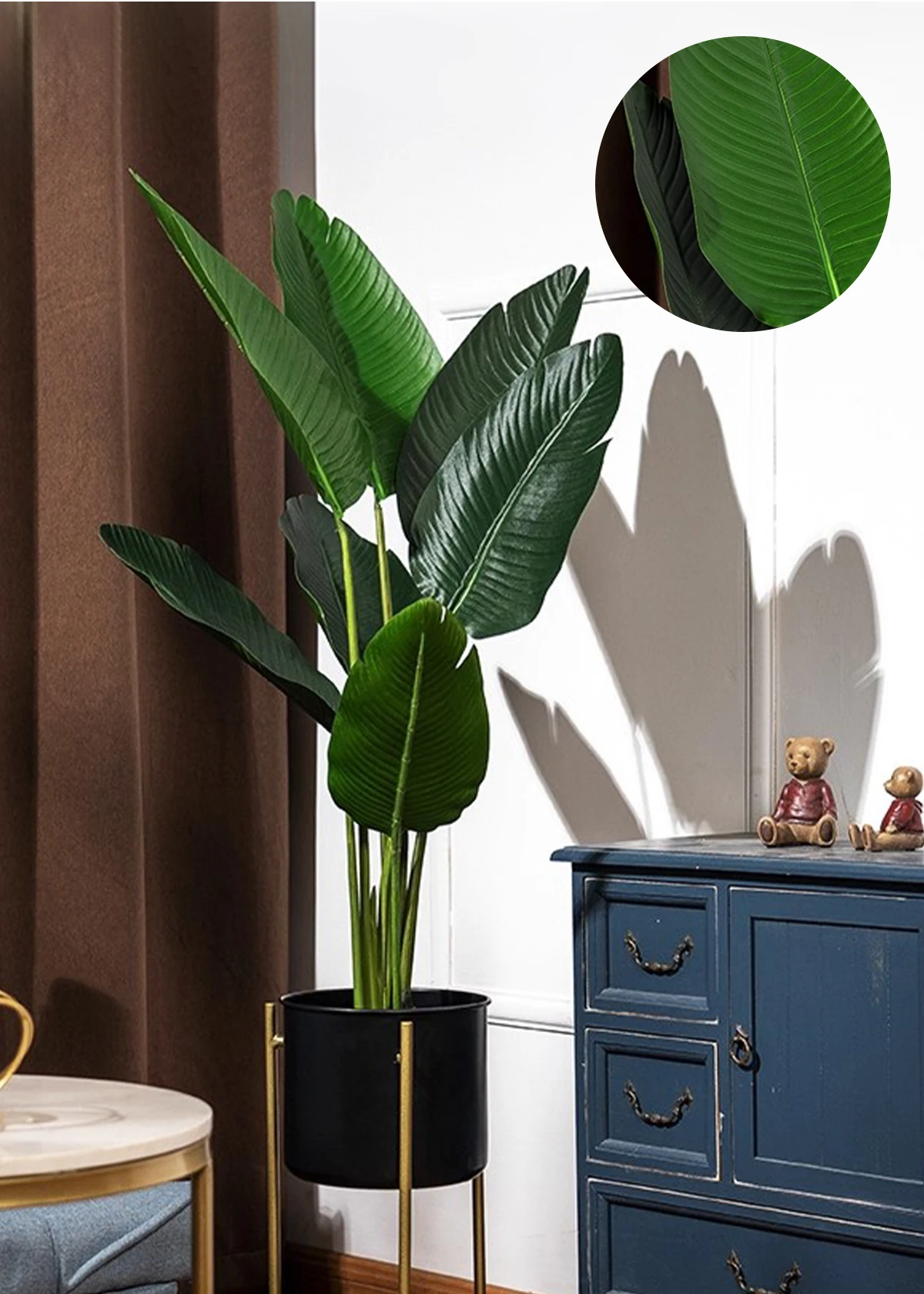 Factory Direct High Quality Realistic Simulation Modern Green Palm Artificial Tree Pot Evergreen Hanging for Indoor Outdoor Use details