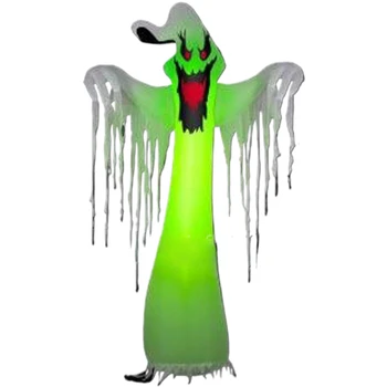 Popular giant inflatable Halloween with led light , inflatable LED ghost for Halloween decoration 10'T with blower