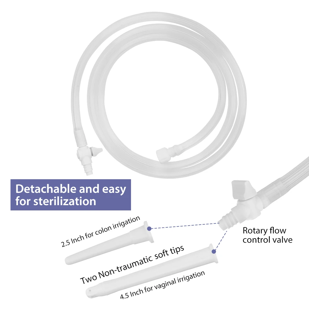 Reusable Foldable Flusher Anal Douche Enema Bag Kit Vaginal Colon Irrigation Cleaning Kit-Sex Products