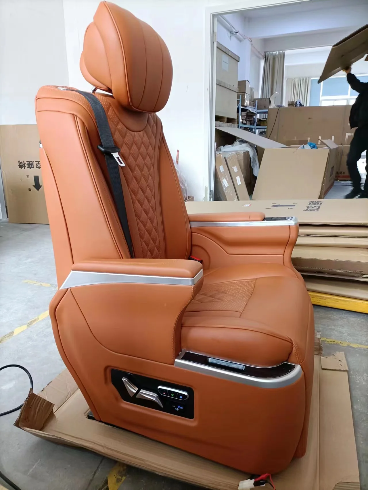 2024 Electric Car Seat Limousine Bus Seats Reclining Van Captain Chair ...