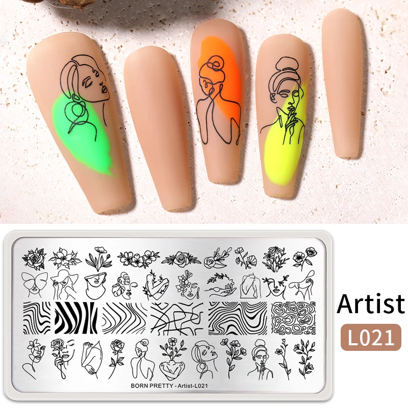 Nail Art Stamp Templates Lace Flower Snowflake Leaf Pattern - Temu