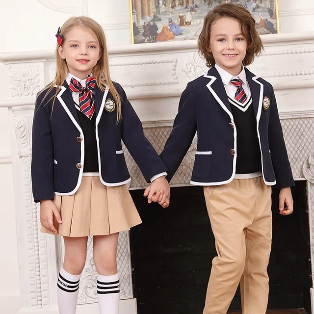 Navy Blue Coat School Uniform Manufacturers China School