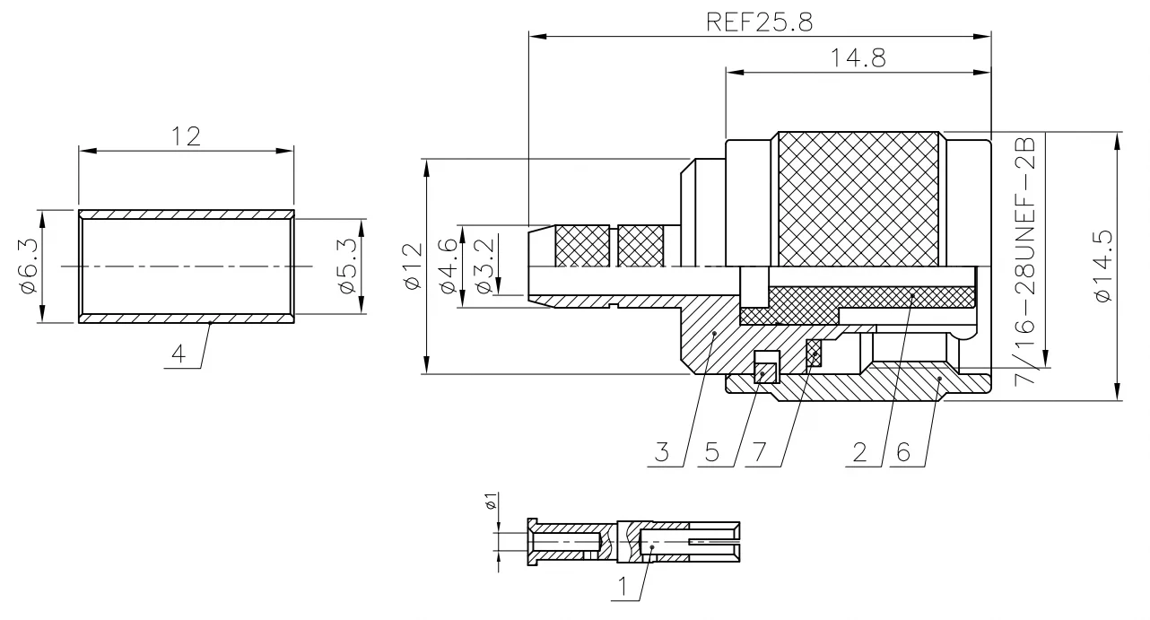 product high performance in stock rp tnc c j3 tnc coaxial connector rp tnc male connector for rg142 cable-4