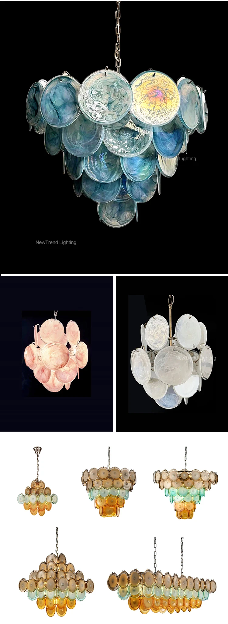 cpl 270 modern style indoor decoration chandelier villa apartment living dining room glass led pendant light-2