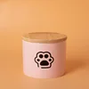 Bz16-01 straight urn-pink-small-black paw print