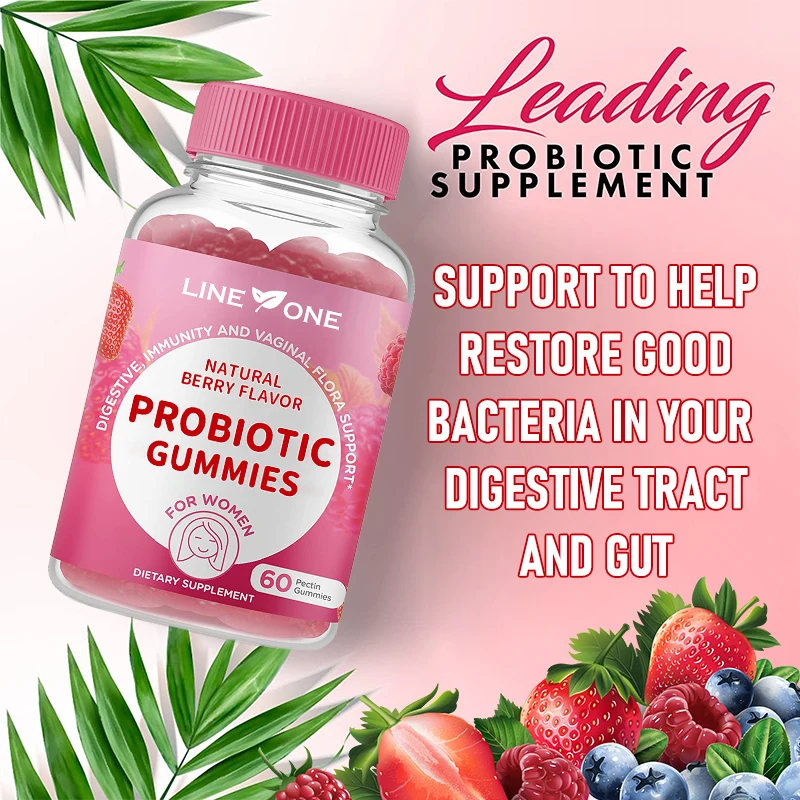 Oem Vaginal Gummy Probiotic 100 Billion 34 Strains Probiotic & Prebiotics Women's Probiotic Gummies details