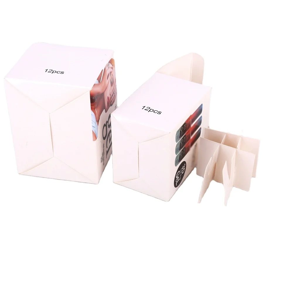 Jinayon op maat gemaakte gratis ontwerp witte mappen voor vloeibare ooglijnner, nagellak en cosmetische cadeauverpakkingen – mat laminering, recyclebaar