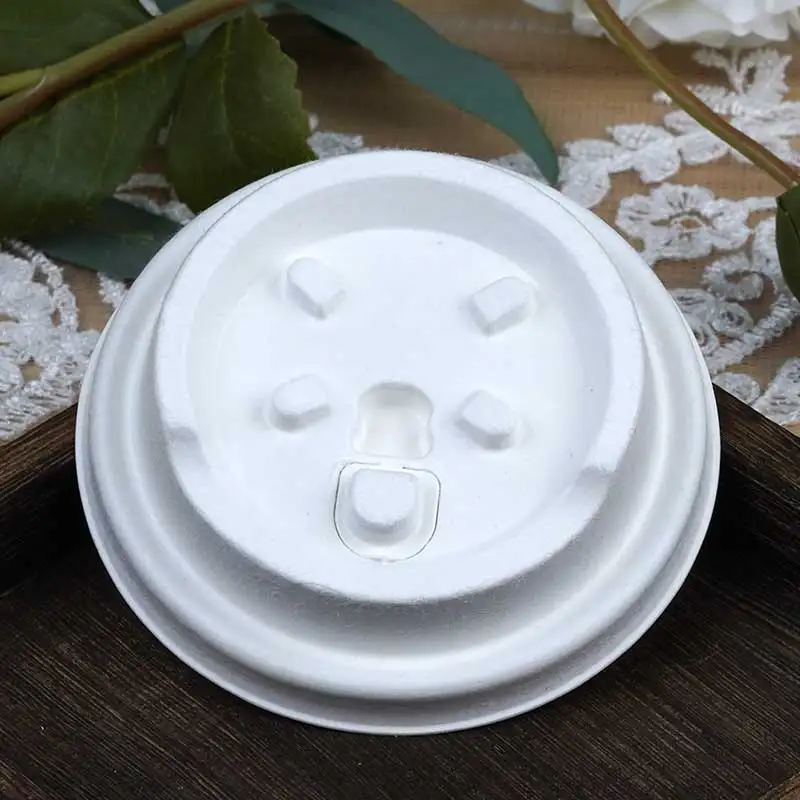 Cups Holder Paper Dome Cold Drink Black Coffee Cup Lid