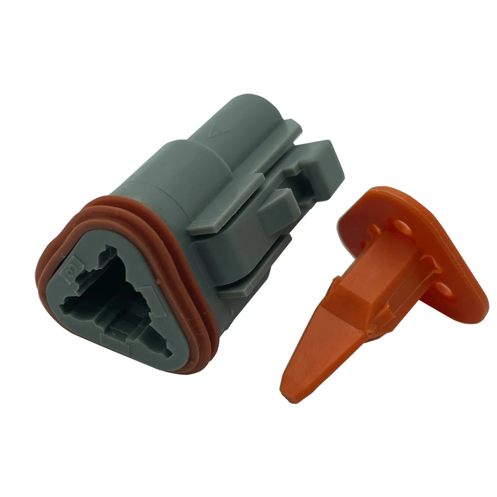 DT Deutsch06-2s three-way plug-in connector housing is used in many marine, automotive, racing and industrial applications