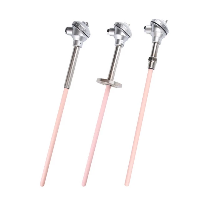 1800c Ceramic Tube High Temperature Sensor s R B Type Platinum Rhodium Thermocouple Sensor