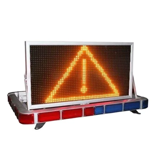 Variable Message Sign Board Truck-Lifting Folding LED Screen Light bar and Led Display Screen for Traffic Cars