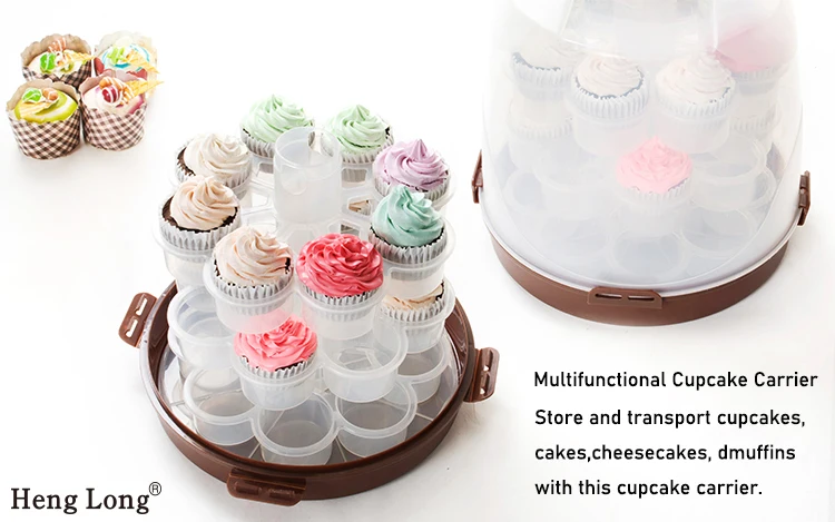 Jiangmen Henglong Plastic Cupcake Carrier Plastic Cake Carrier