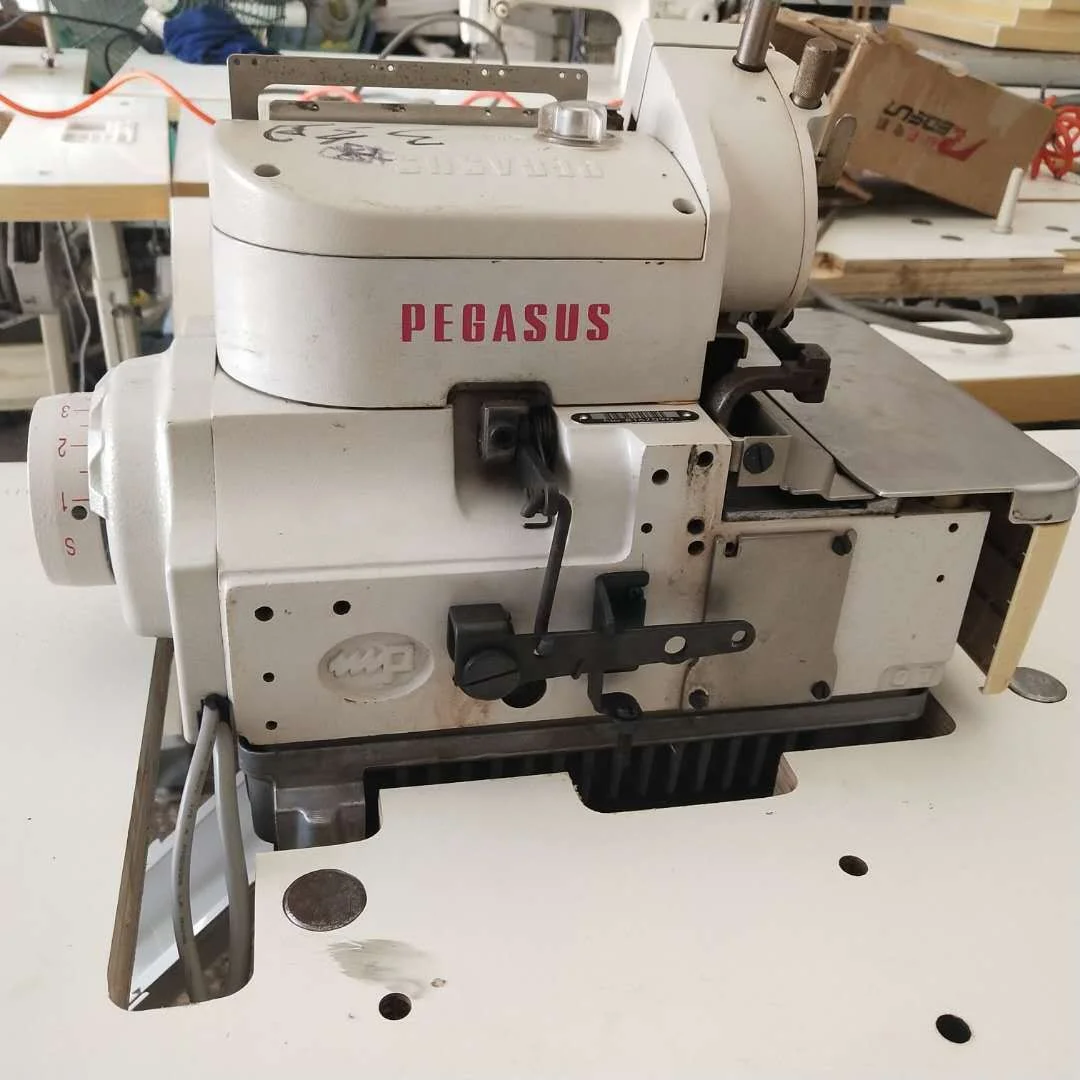 Used Overlock 4 Thread Sewing Machine Pegasus 700/800 Overlock Sewing Machine Manual Keep Good Condition