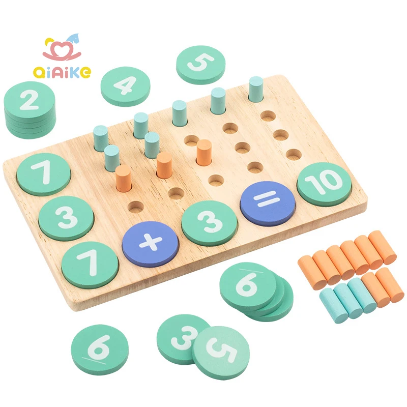 幼稚園向け十進数カウンター・数の分解・加算・減算学習用啓蒙教材・3〜6歳児向け早期教育数学おもちゃ