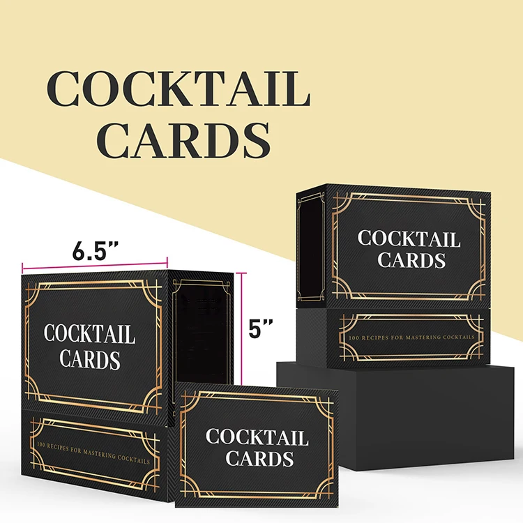 Cocktails Made Simple Recipe Flash Cards Easy Recipes for the Home Bartender and Box