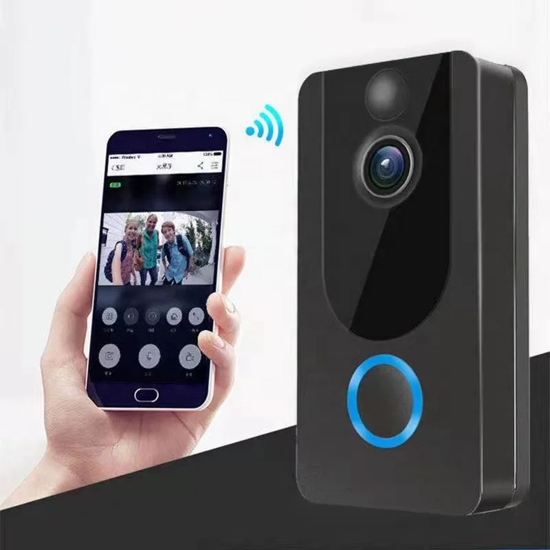Smart Home Wireless Video Doorbell V7 Pir Motion Detection Hd Night