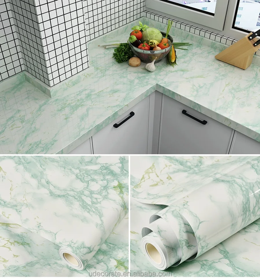 High Quality Vinyl Self Adhesive Marble Wallpaper Water Proof Kitchen Marble Sticker Pvc Wall