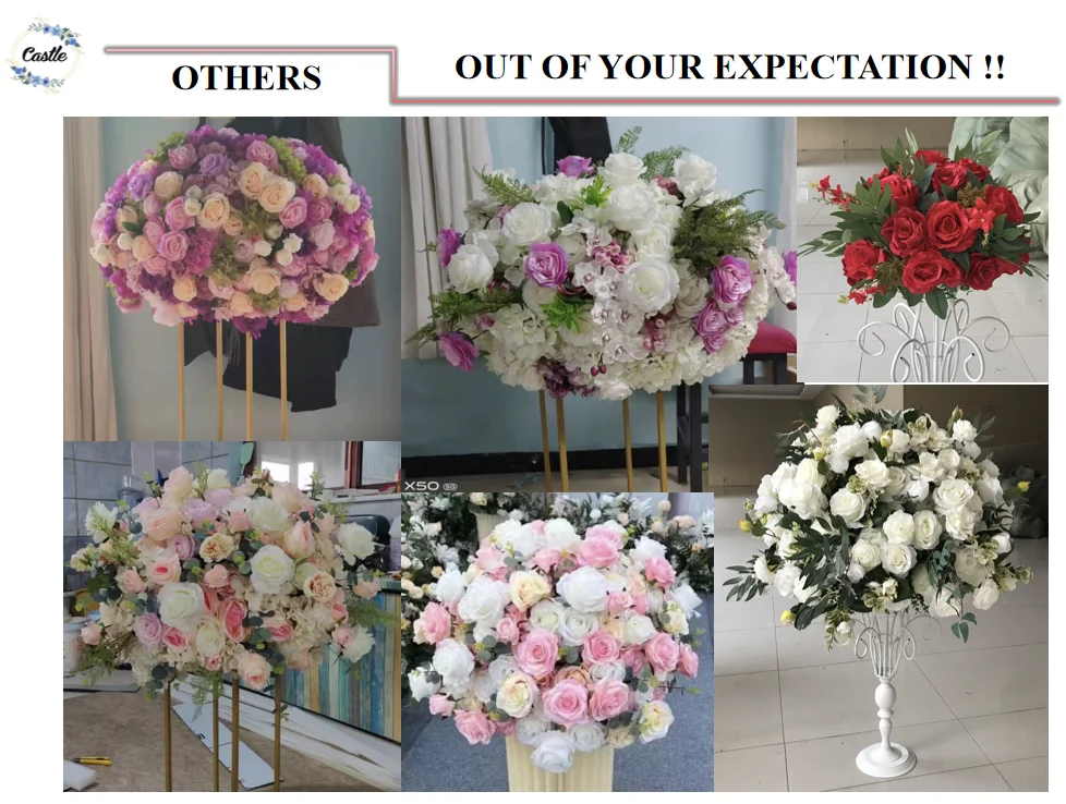 Yi003 Oem Wedding Flower Ball Arrangement Handmade Wedding Centerpiece