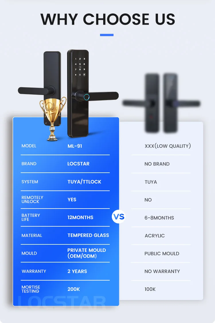 Smart Fingerprint Door Lock by Locstar - Secure & Convenient