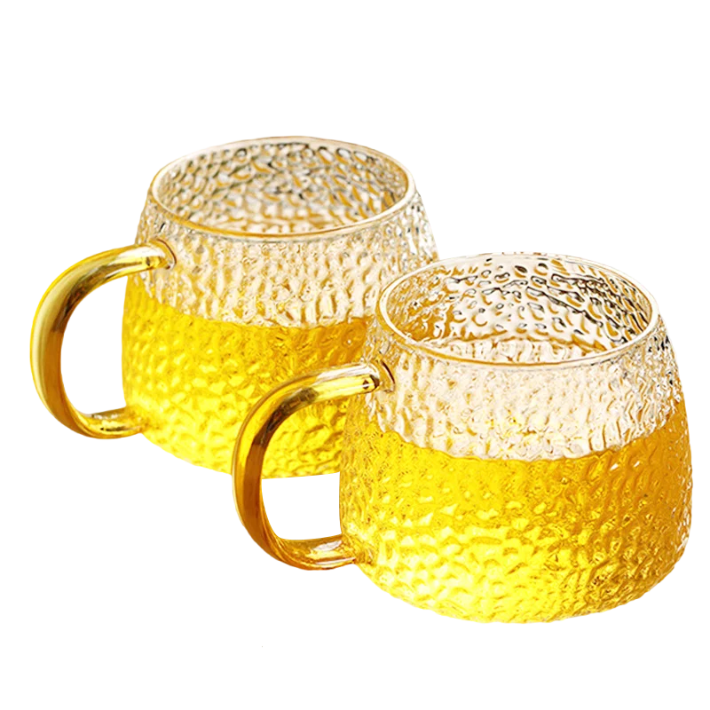 Drinkware 400ML Borosilicate Glass Cup Coffee Mug Nice Drinking Cup with Special Handle