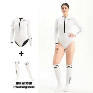 Sbart 2mm Women Neoprene SBR Ladies Neoprene Surfing Suit One Piece Front Zip Girl Neoprene Wetsuit for Women