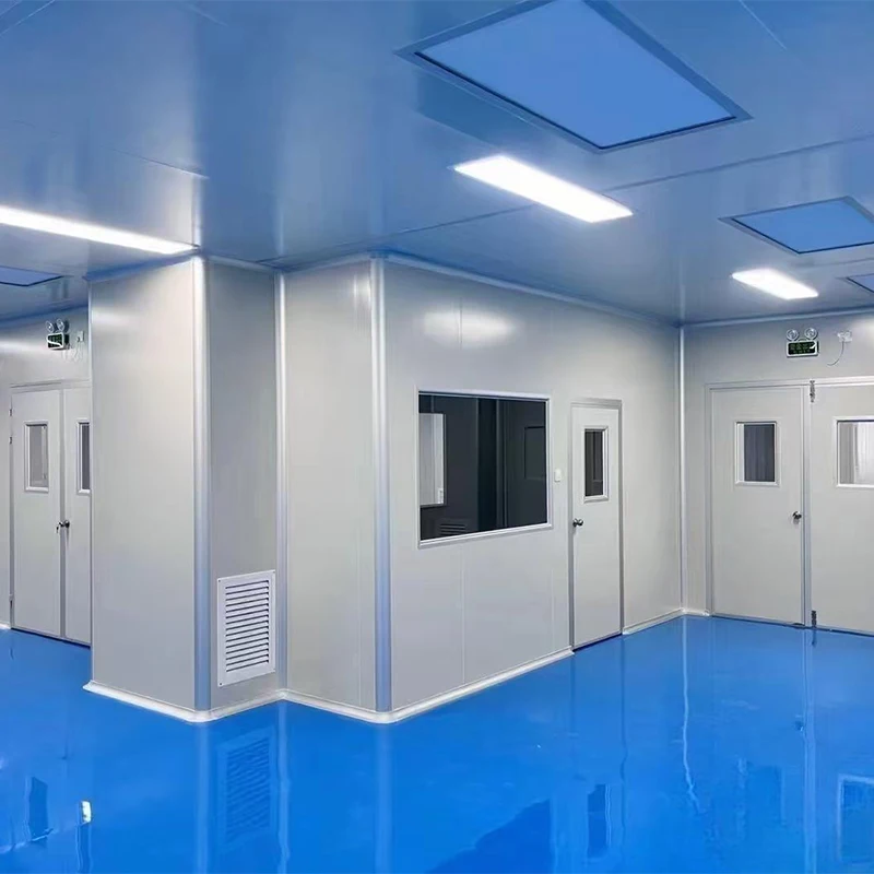 SHARBON Modular Clean Room Booth Aluminum Stainless Steel HEPA Filter 875 CFM Airflow Stationary Design for Industrial