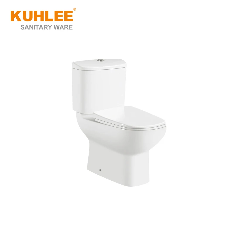 Two Piece Water Closet Ceramic Sanitary Ware Toilet Seat with Wash Basin Lavabo Sink Stand Pedestal Set
