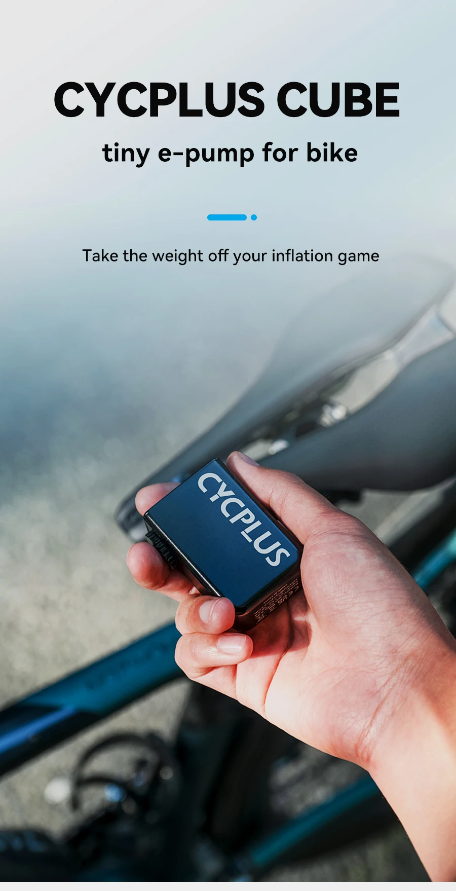 Cycplus Cube Rechargeable Battery Smart Automatic Electric Air Pump