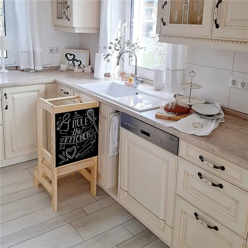 Детский кухонный помощник обучающая башня детский ступенчатый стул деревянная доска для детей с