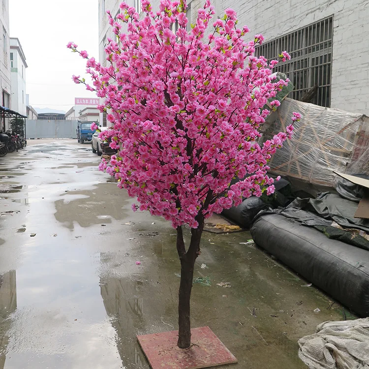 
 Китайский поставщик, оптовая продажа, искусственное Персиковое Цветочное дерево, искусственное вишневое дерево для свадьбы  