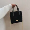 Kit de sacs de crochet de tricotage de bricolage noir