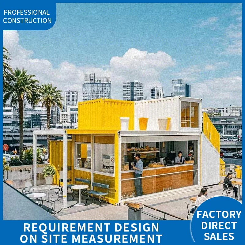 Creative Galvanized Steel Structure Container for Small Shops Street Shopping Spaces Residential Hotels Apartments Kitchens