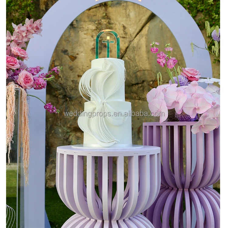 Popular New Style Cake Display Stand Acrylic Stands for Dessert Table  Round Cylinder Pedestal
