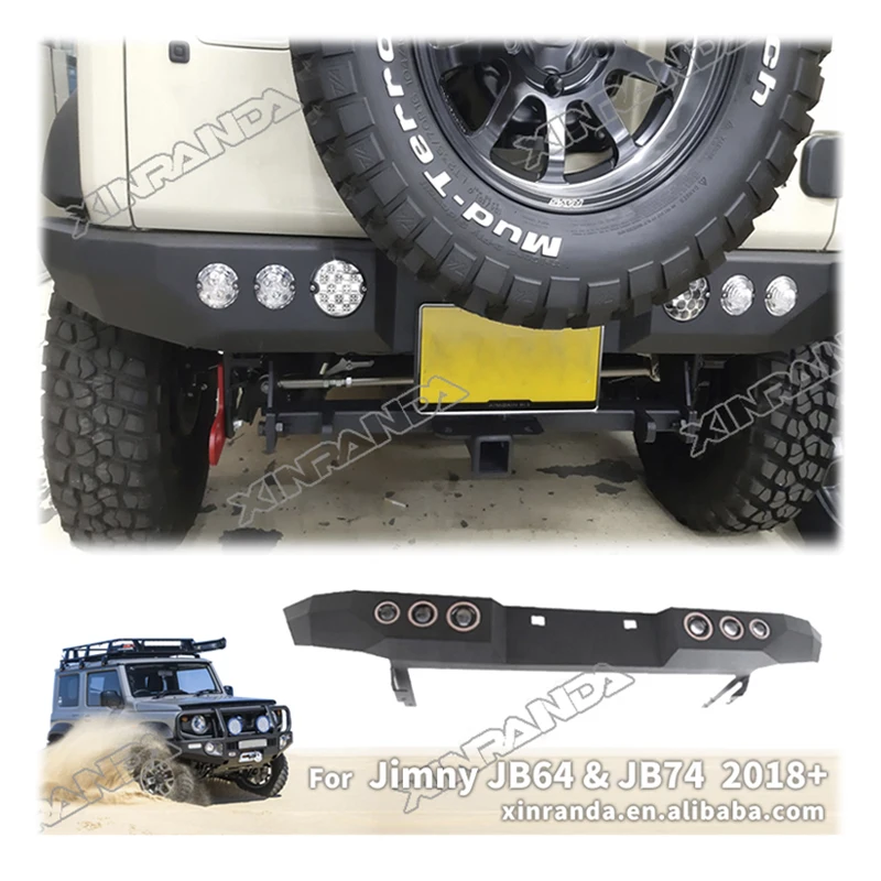Holacar Jimny Jb74 Accesssorie Rear Bumper With Rear Lights Steel Rear ...