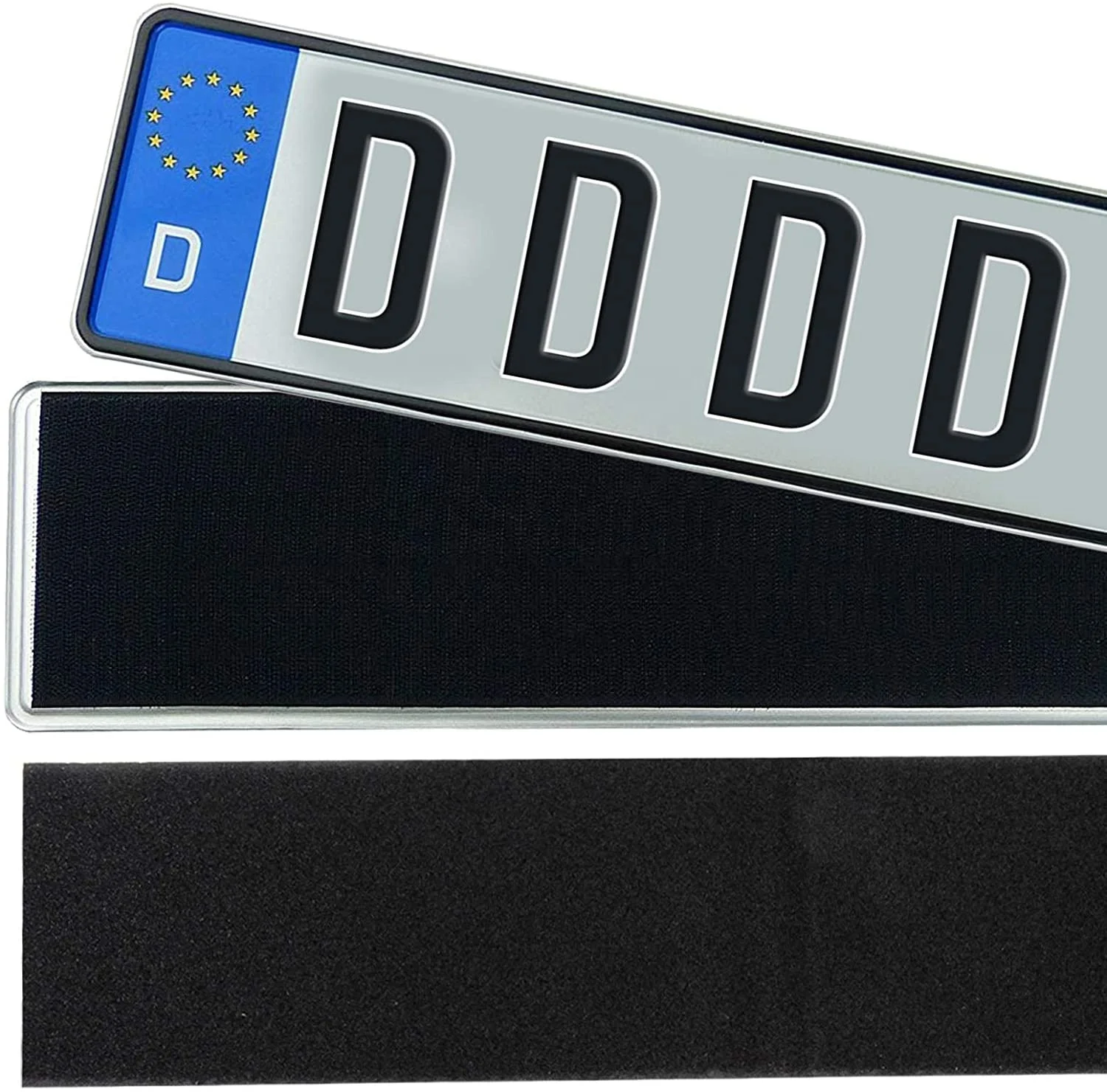 Nylon Self-Adhesive Hook & Loop Tapes for Cars License Plate Stickers Number Plate Holders Patterned Shoe & Bag Tapes