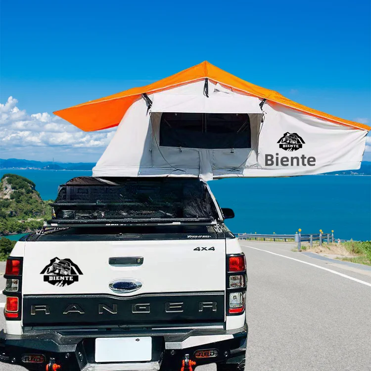 3-5 Person Waterproof >3000 mm Rooftop Tent with 420D Oxford Fabric for Camping Car