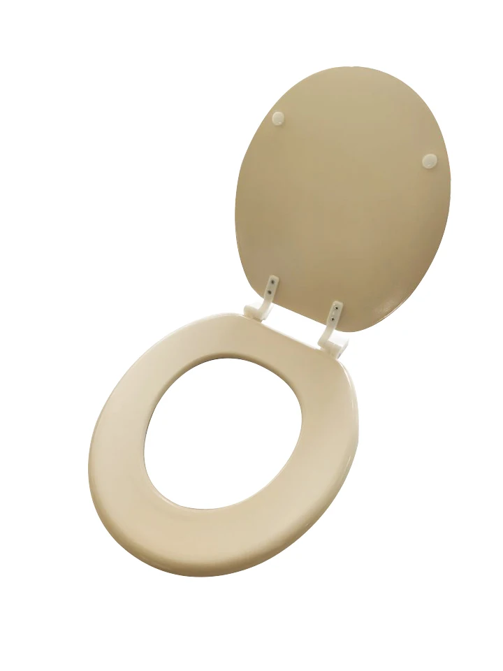 17"mdf Wave Toilet Seat Customizable Soft Closing Easy Clean Easy