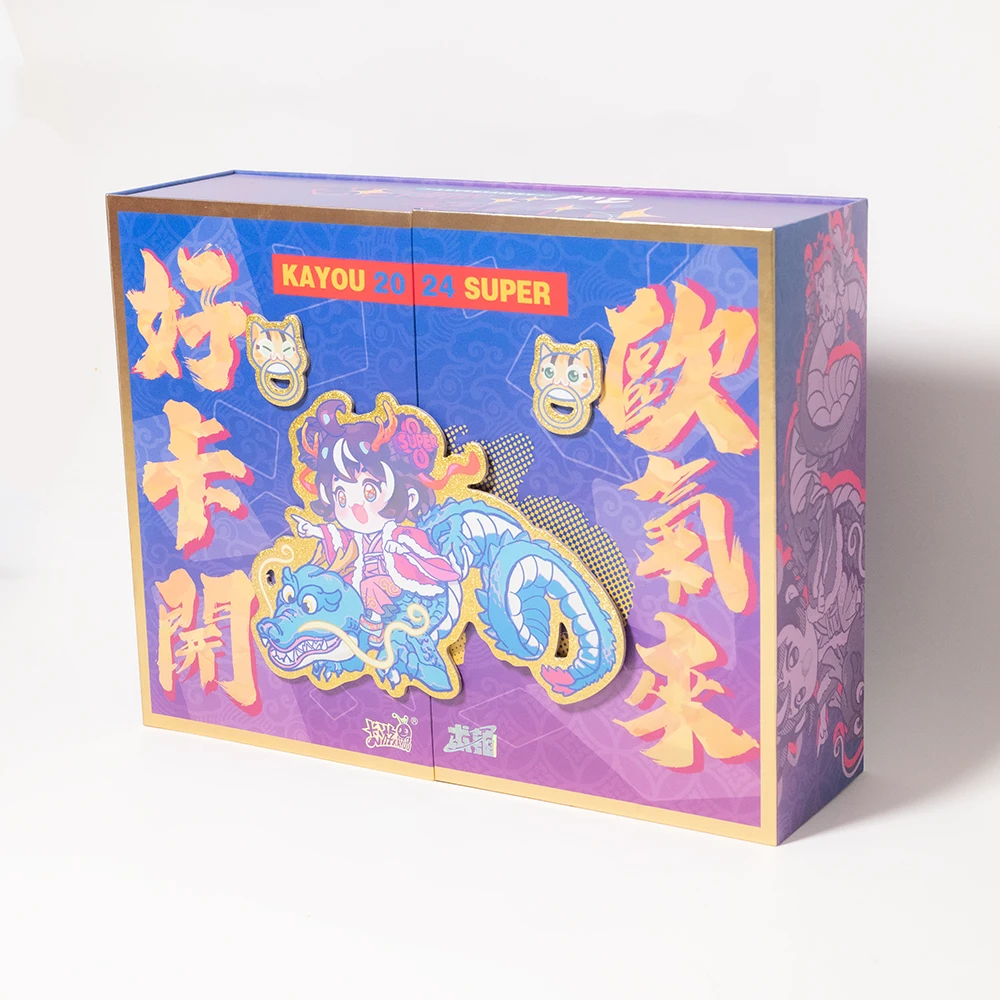 卸売向けカスタマイズ可能3Dポップアップロゴ付きダブルフリップトップ・マグネット式折り畳みEVA硬質ギフトボックス（CORE HOBBY向け）