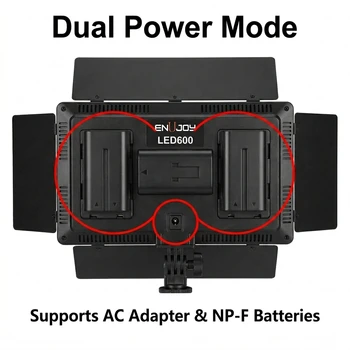 ENUJOY C10 Metal Battery Case DC12-14V 40W Mini Portable with 3200-5600K Color Temperature detail image
