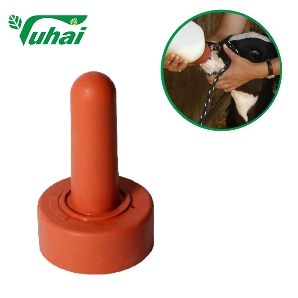 Animal Teat Rubber Teat Calf Cow Teat High Quality Nature Red Rubber Livestock Feeding Milk Bottle Nipples for Calf Lamb