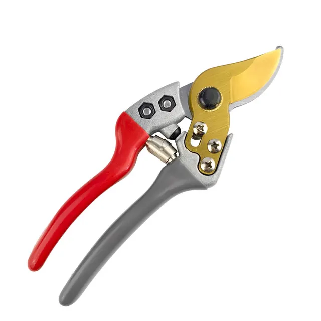 Factory Wholesale Commercial Grade Stainless Steel Bypass Pruners High Resilience Spring Non Slip Handle for Fruit Tree