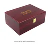 Boîte MDF rouge personnalisée 26,5*19*11cm