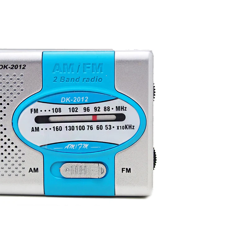 Portable Mini Pocket Radio Stock AM FM Radio Easy-to-Operate Dry Battery Power Built-in Speaker Screen Display Plastic Material