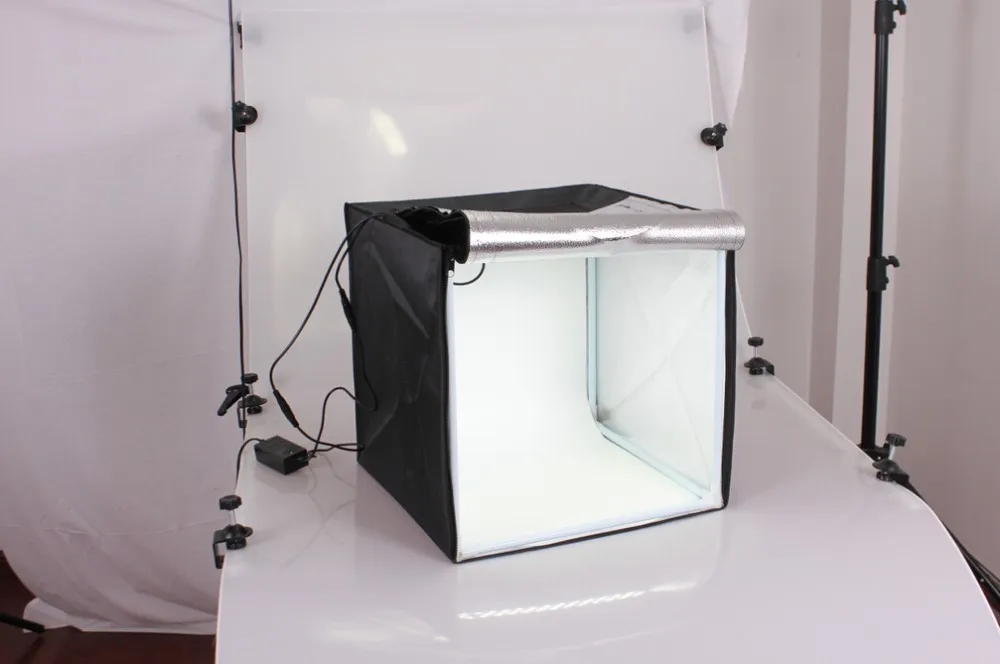 40cm portable mini studio photography backdrop soft box Led strips