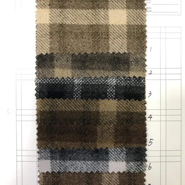 Fashionable 25% Viscose 75% Polyester Blended Woven Fabric Winter Coat Plain Style Prickle Hair Dyed Woolen Jackets for Suits